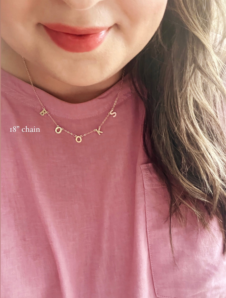 the BOOKS necklace – by bay jewelry